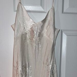 Princess Polly Strapless Cream Floral Dress